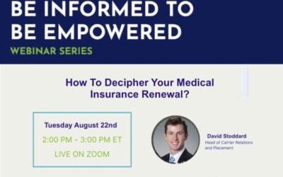 Webinar:  How To Decipher Your Medical Insurance Renewal